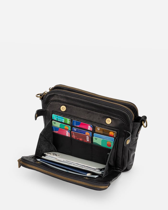 JENNIE | CHIC THREE LAYER CROSSBODY BAG - La femme Toronto