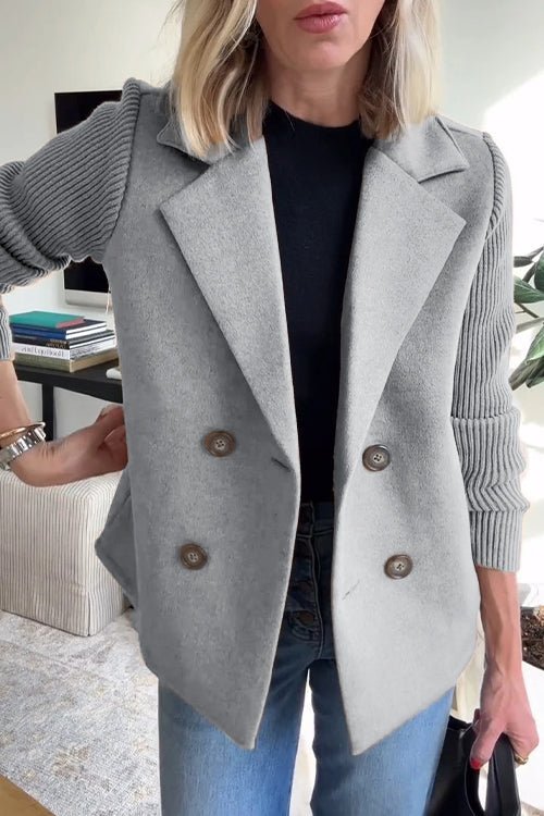 NINA | KNITTED SLEEVED BLAZER