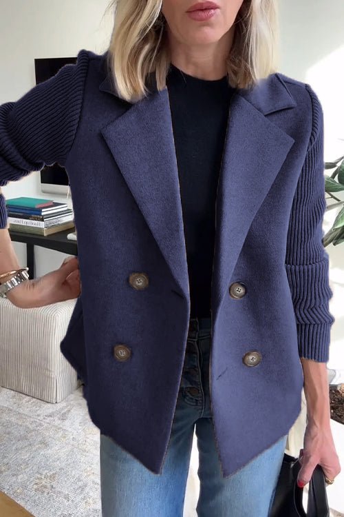 NINA | KNITTED SLEEVED BLAZER