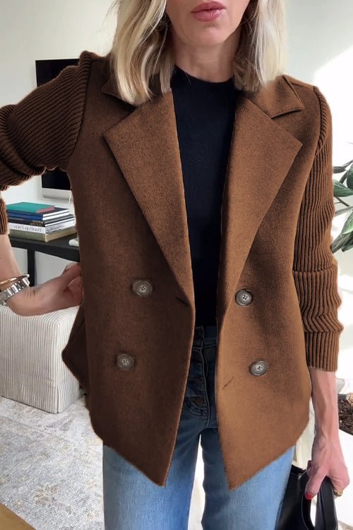 NINA | KNITTED SLEEVED BLAZER