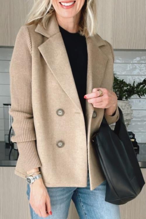 NINA | KNITTED SLEEVED BLAZER