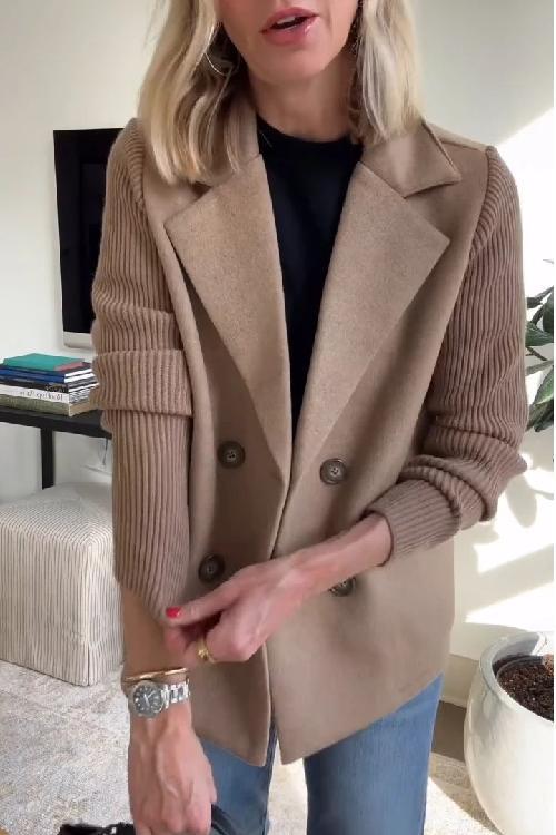 NINA | KNITTED SLEEVED BLAZER