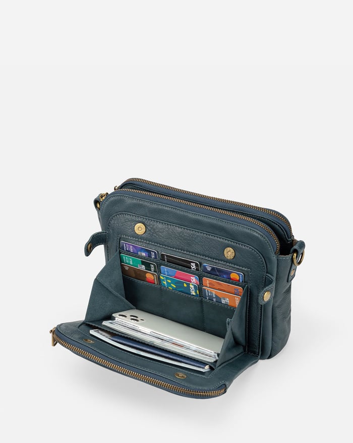 JENNIE | CHIC THREE LAYER CROSSBODY BAG - La femme Toronto