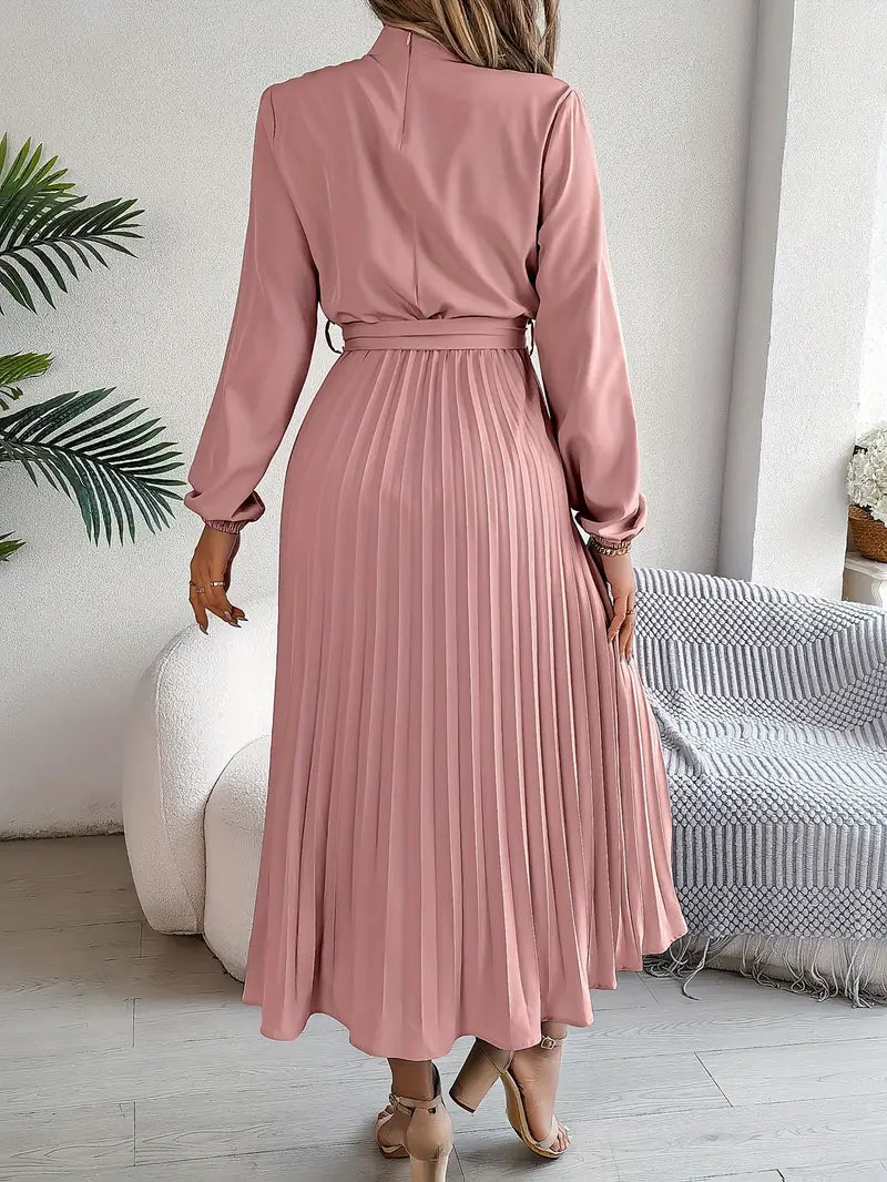 Lunessa™ | Elegant Pleated Dress - La femme Toronto