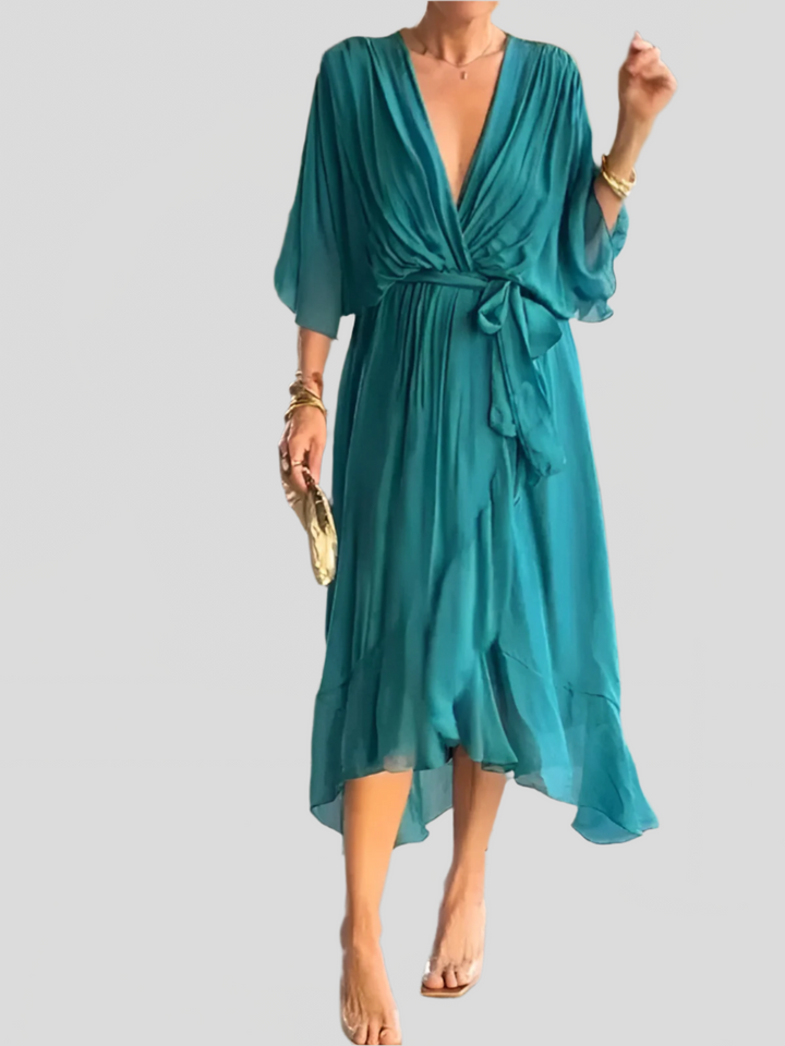 Adriana | Silk Dress - La femme Toronto