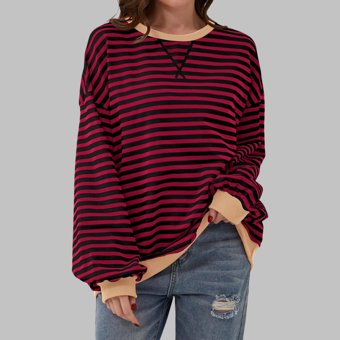 Lisa – Striped jumper in cotton blend