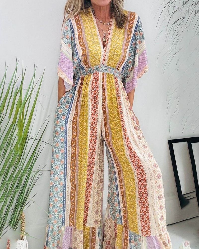 MAKUTA - Jumpsuit with flare sleeves - La femme Toronto