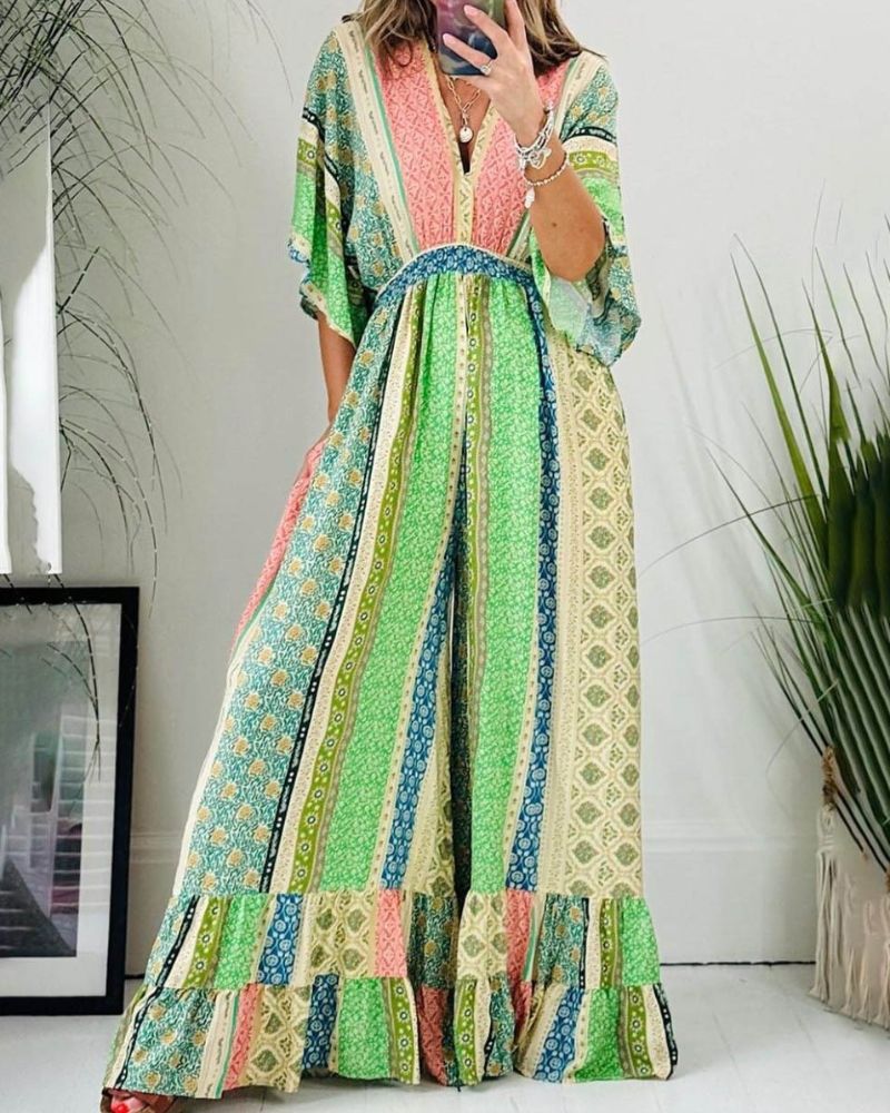 MAKUTA - Jumpsuit with flare sleeves - La femme Toronto