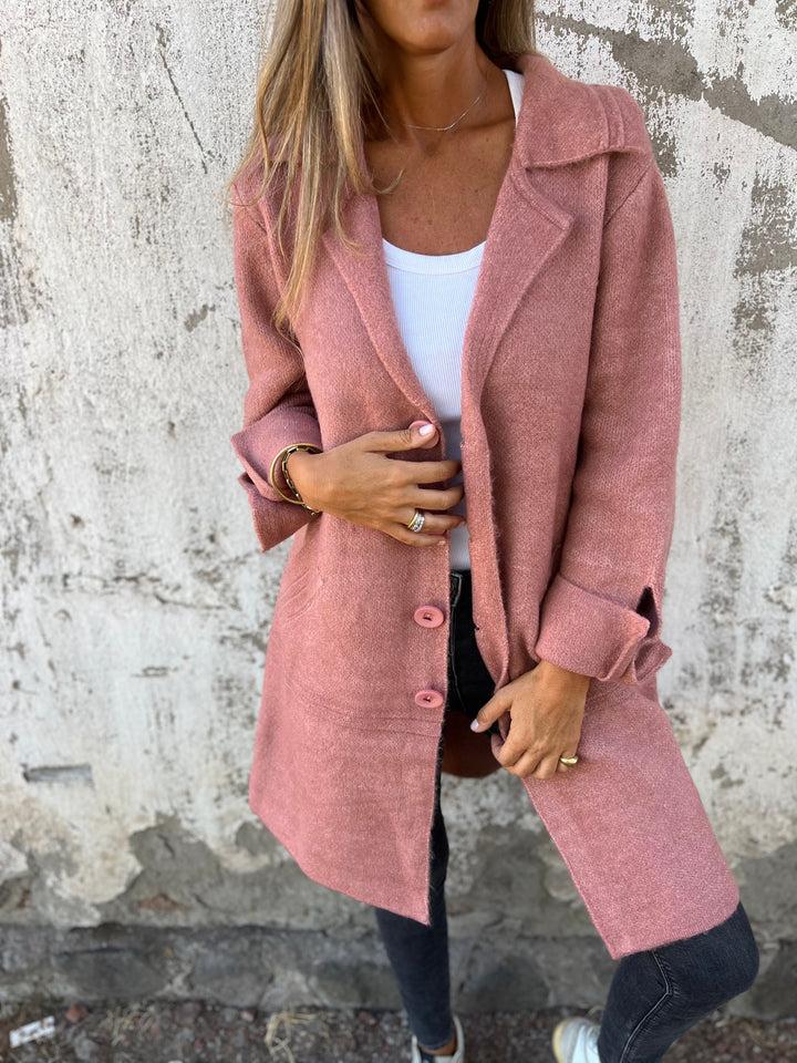 Sienna | Effortless Long Lapel Coat - La femme Toronto