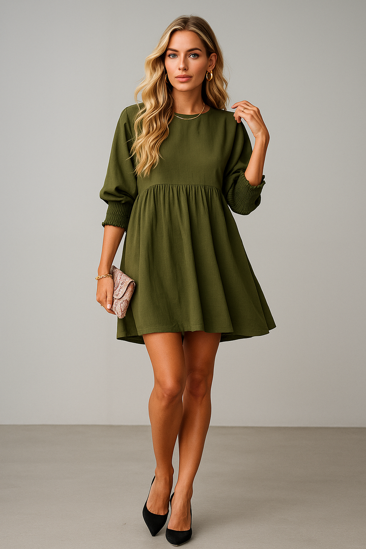 Mirasol™ Casual Crew Neck Mini Dress