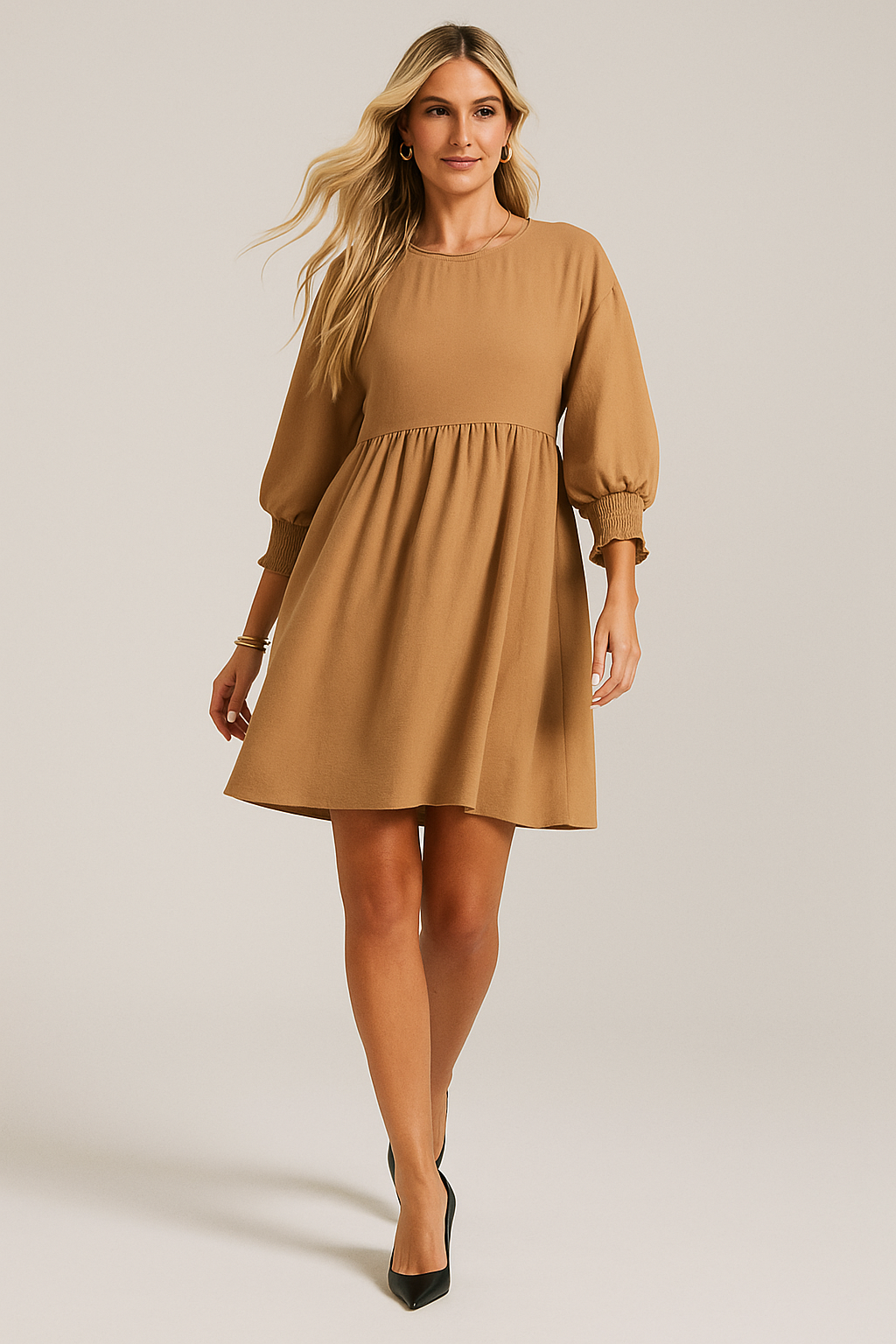 Mirasol™ Casual Crew Neck Mini Dress