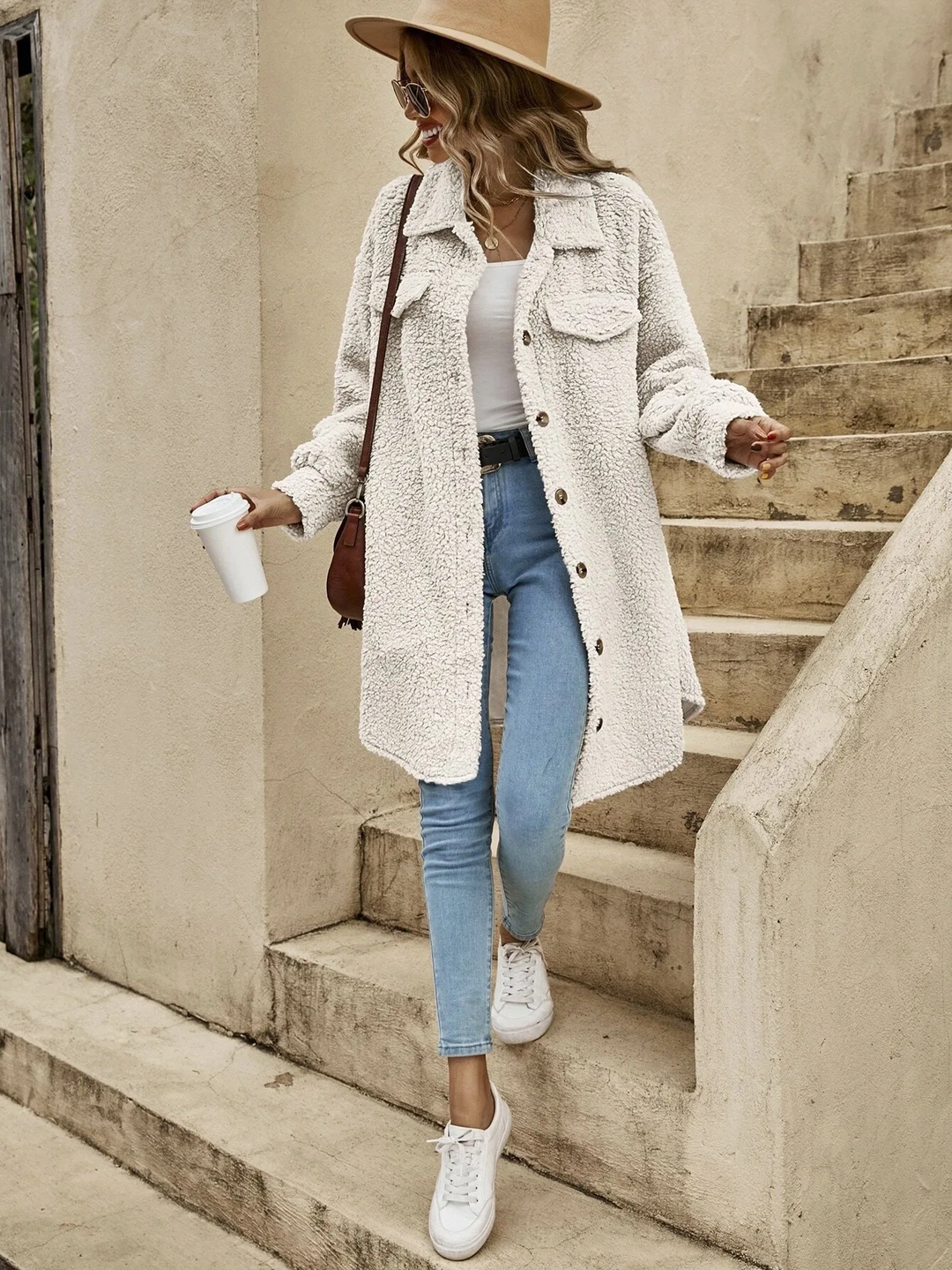 Ellie | Relaxed Casual Cardigan Office Coat - La femme Toronto