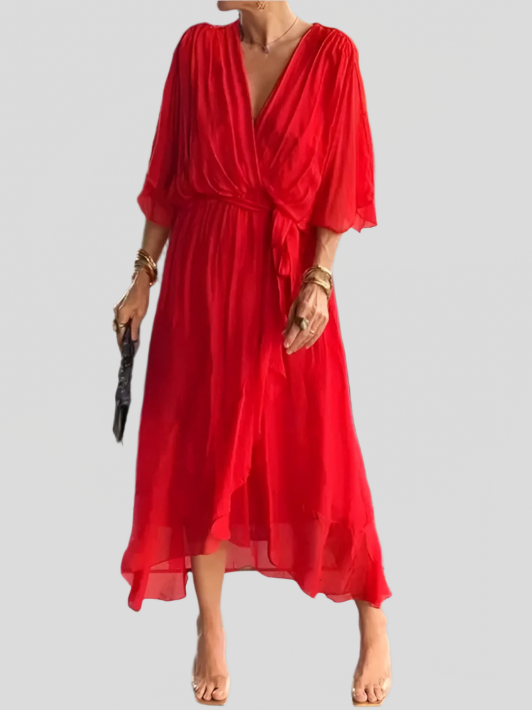 Adriana | Silk Dress - La femme Toronto