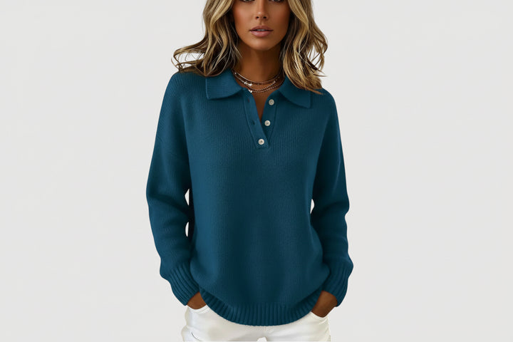 ISABEL – COSY COLLARED KNIT