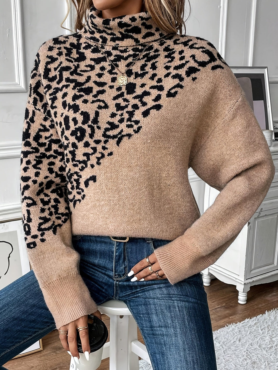 ZAYNA™ - Leopard Sweater - La femme Toronto