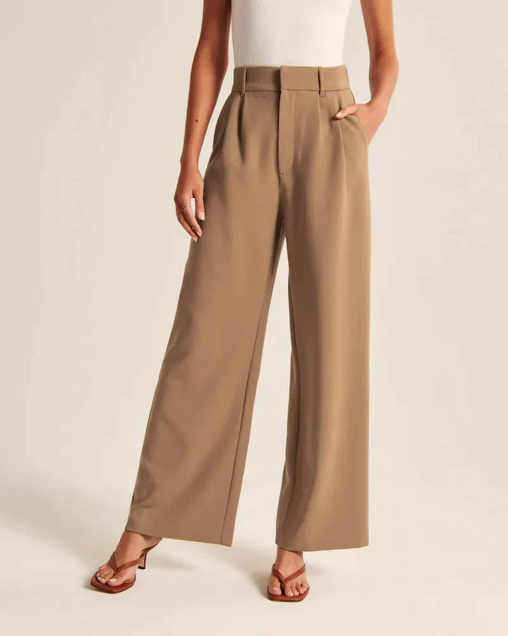 Tailored Wide-Leg Pants - La femme Toronto
