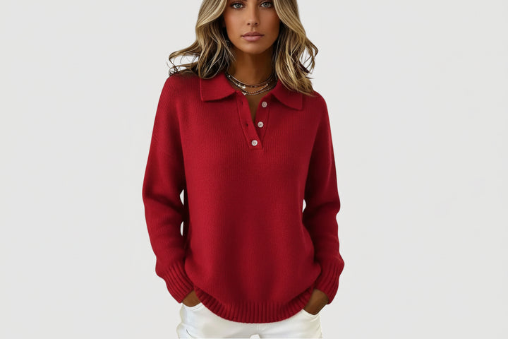ISABEL – COSY COLLARED KNIT