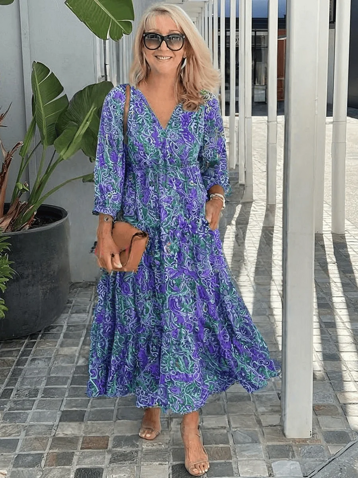 Linda | Comfortable Summer Floral Dress