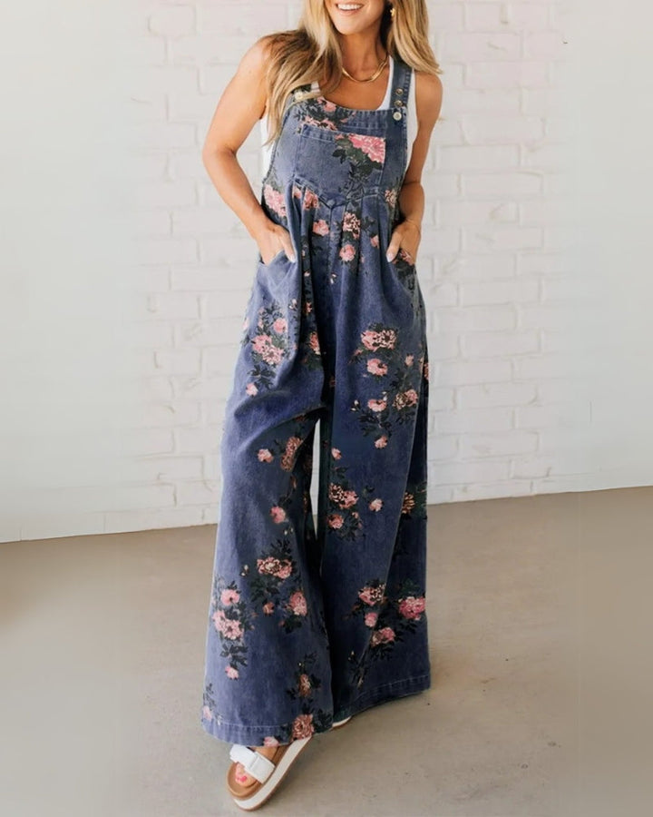 STELLA- Casual Denim Overall - La femme Toronto