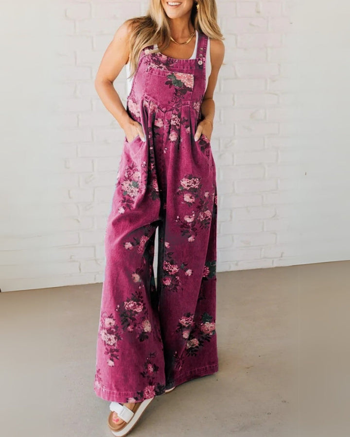 STELLA- Casual Denim Overall - La femme Toronto