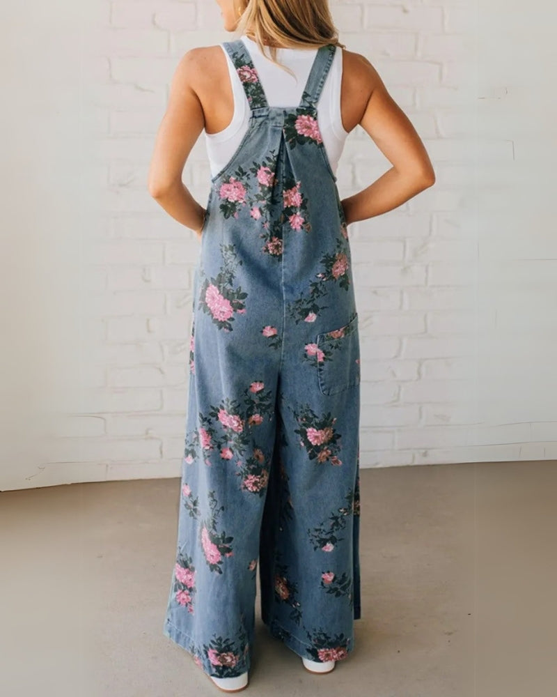 STELLA- Casual Denim Overall - La femme Toronto