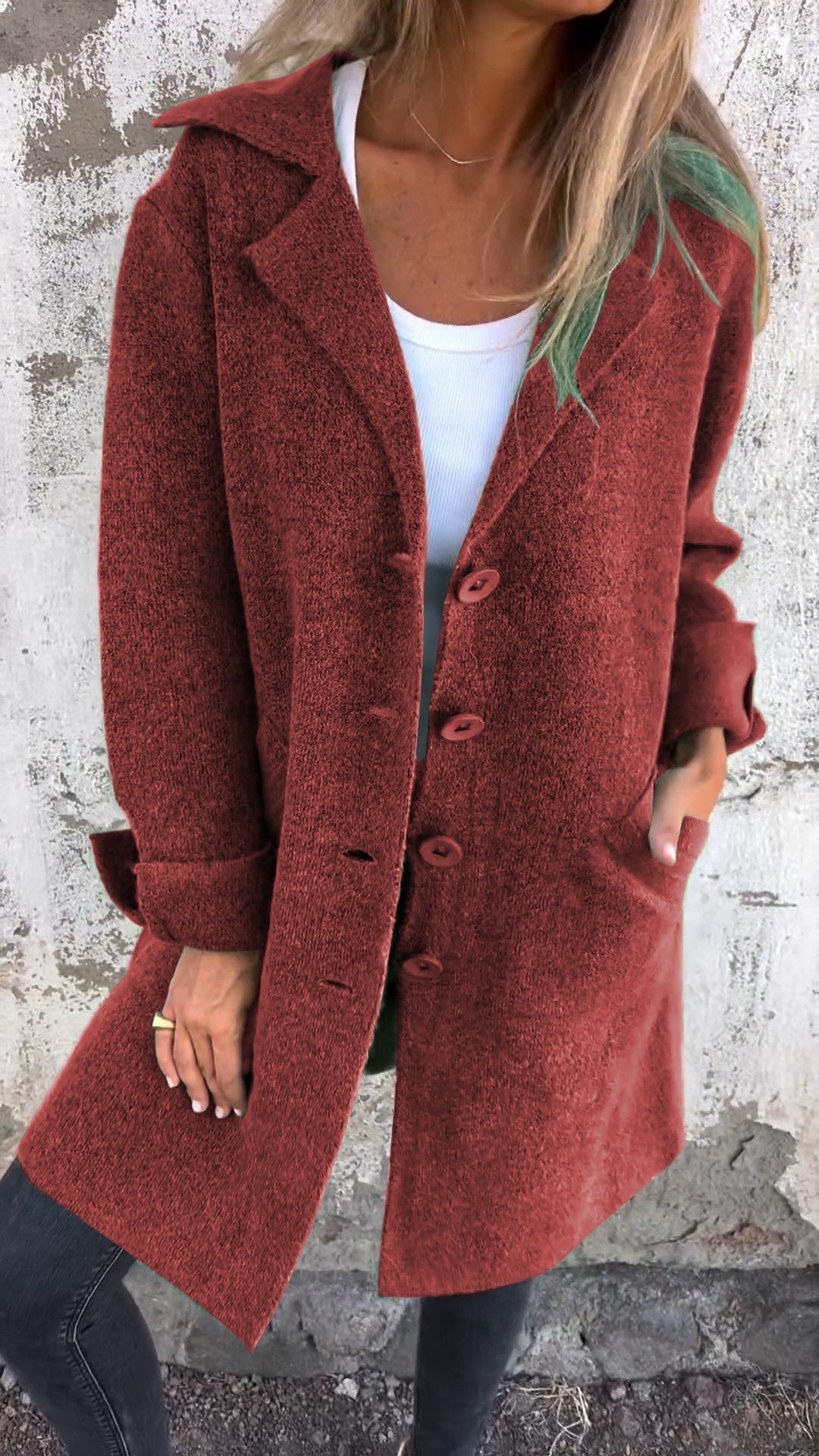 Sienna | Effortless Long Lapel Coat - La femme Toronto