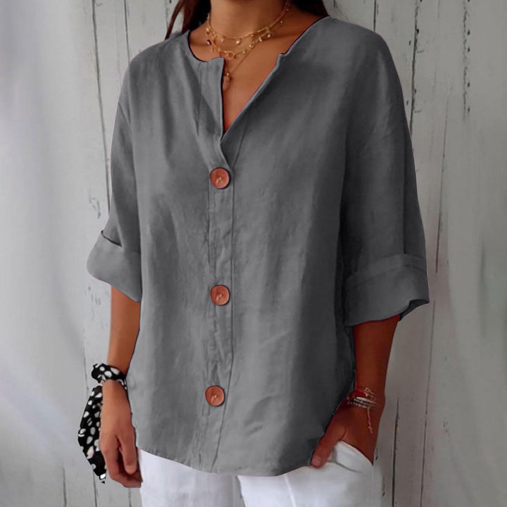Lucia™ Linen Breeze Shirt - La femme Toronto