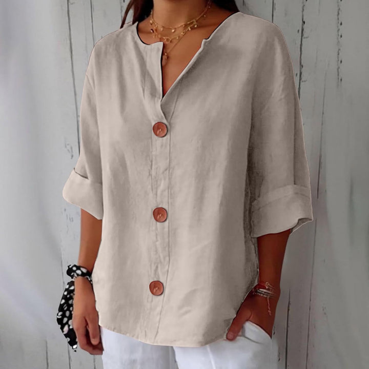Lucia™ Linen Breeze Shirt - La femme Toronto