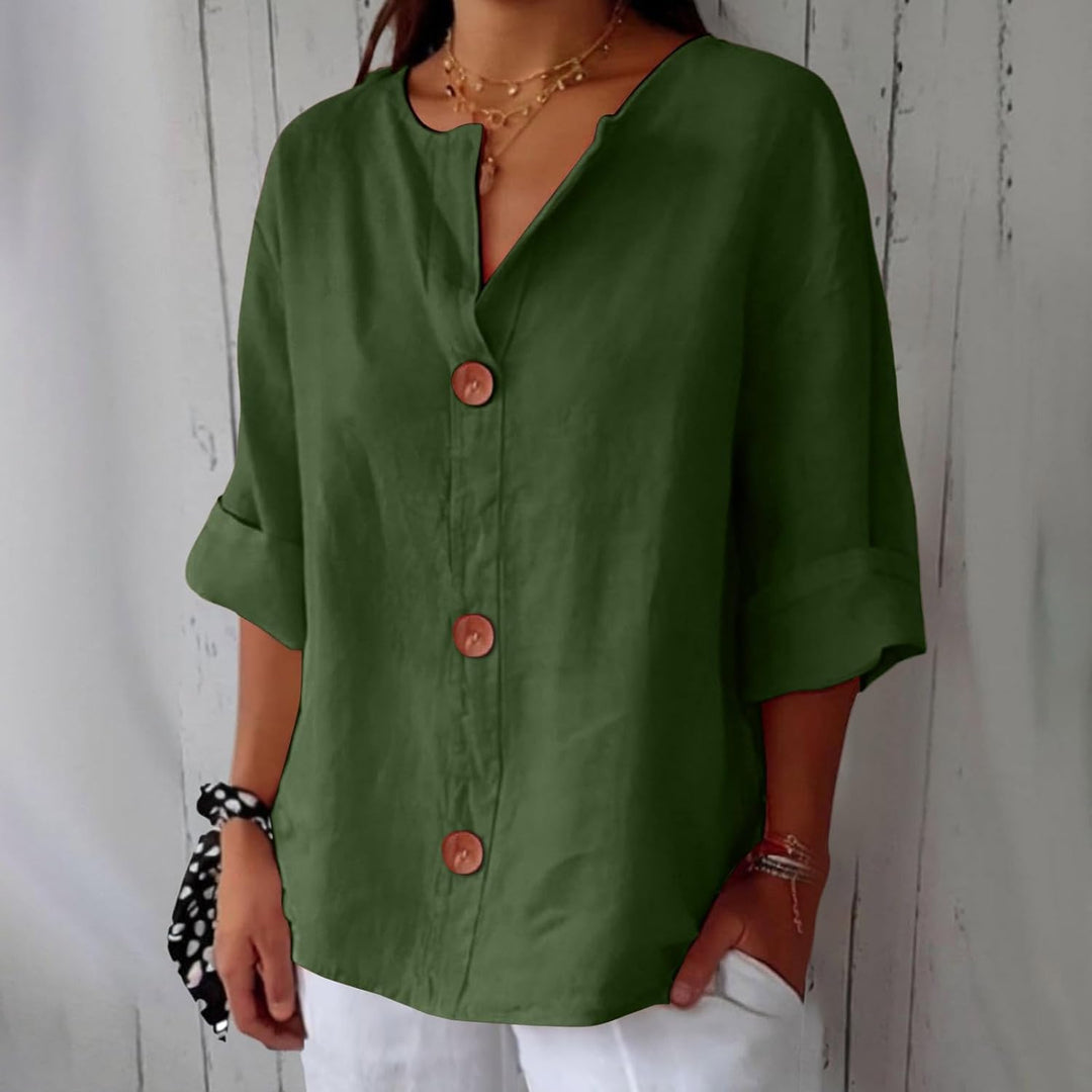 Lucia™ Linen Breeze Shirt - La femme Toronto