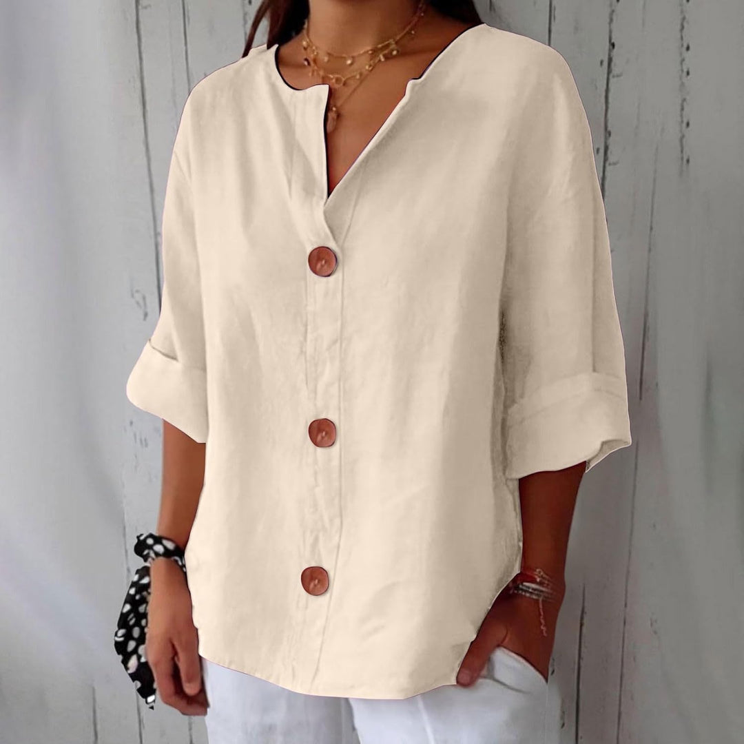 Lucia™ Linen Breeze Shirt - La femme Toronto