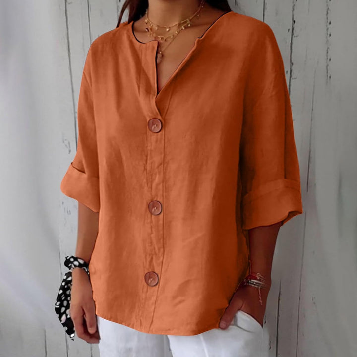 Lucia™ Linen Breeze Shirt - La femme Toronto