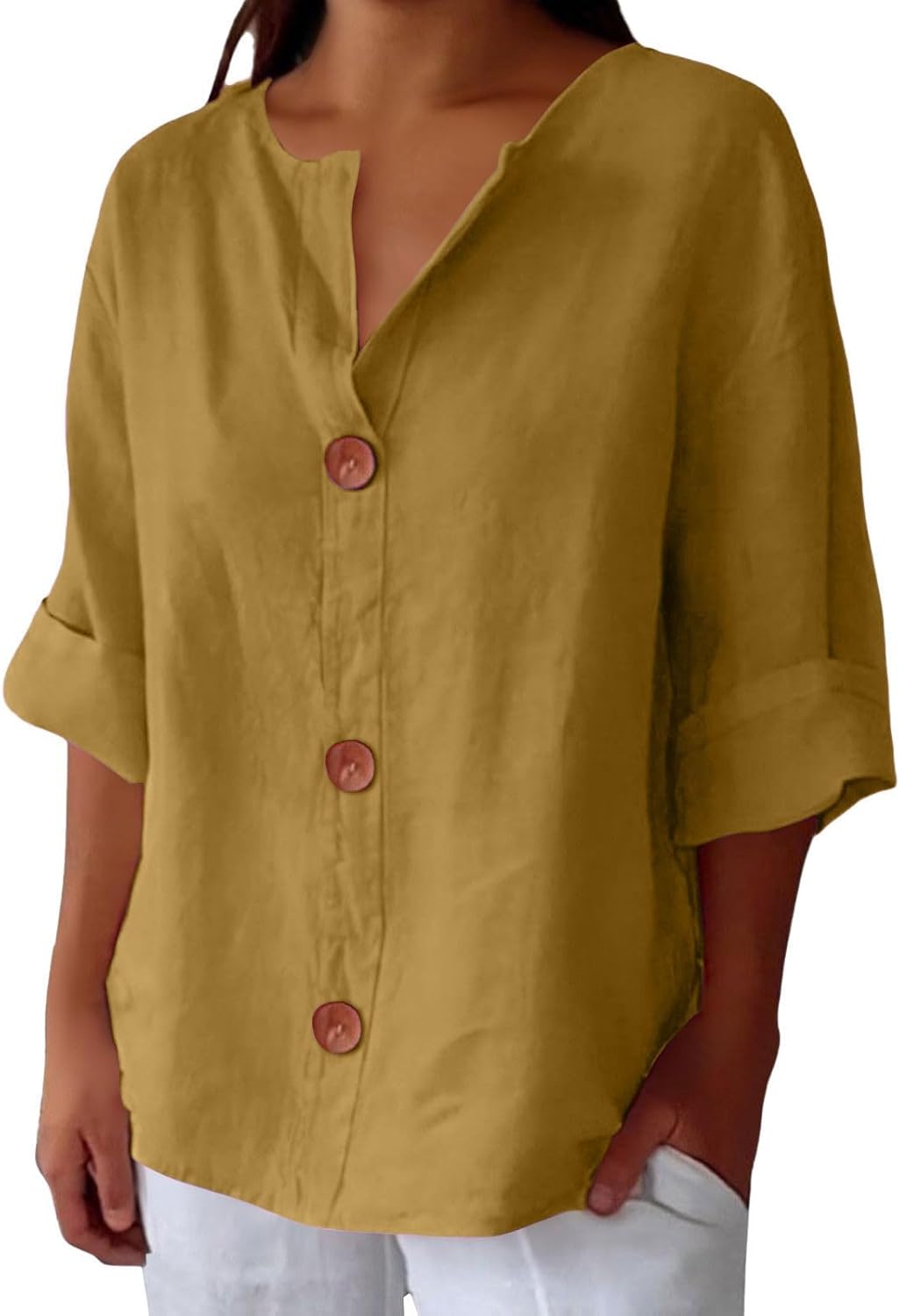 Lucia™ Linen Breeze Shirt - La femme Toronto