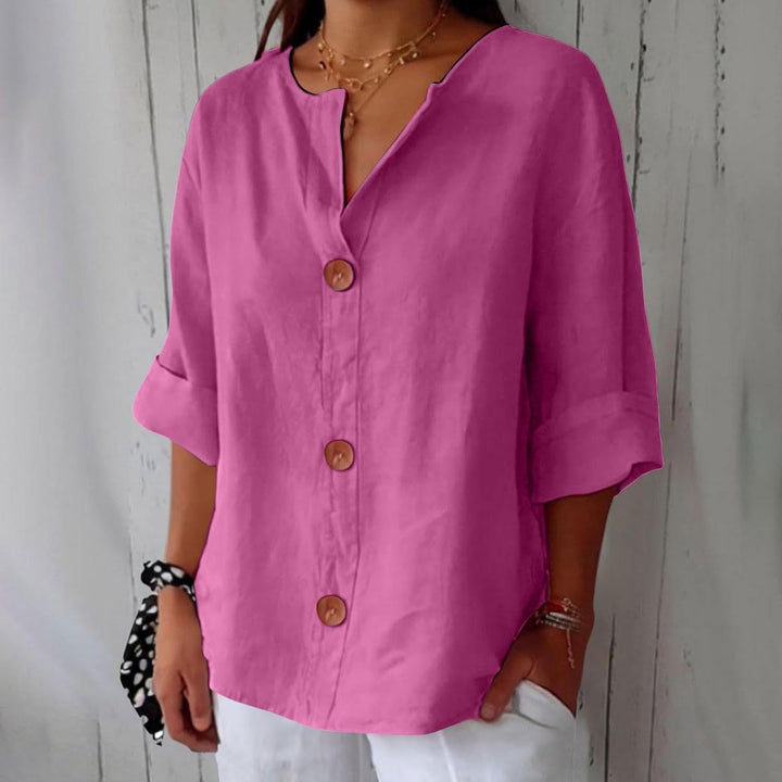 Lucia™ Linen Breeze Shirt - La femme Toronto