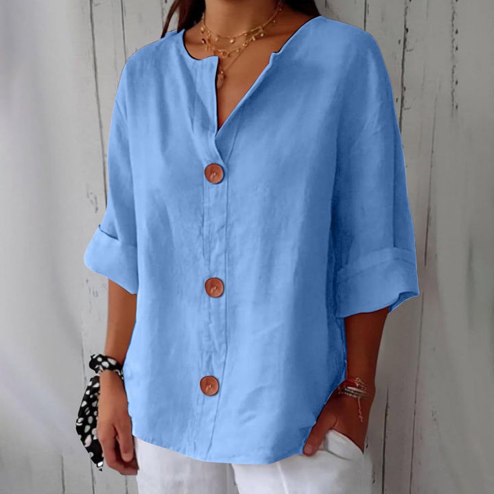 Lucia™ Linen Breeze Shirt - La femme Toronto