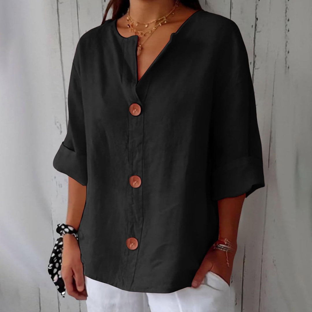 Lucia™ Linen Breeze Shirt - La femme Toronto