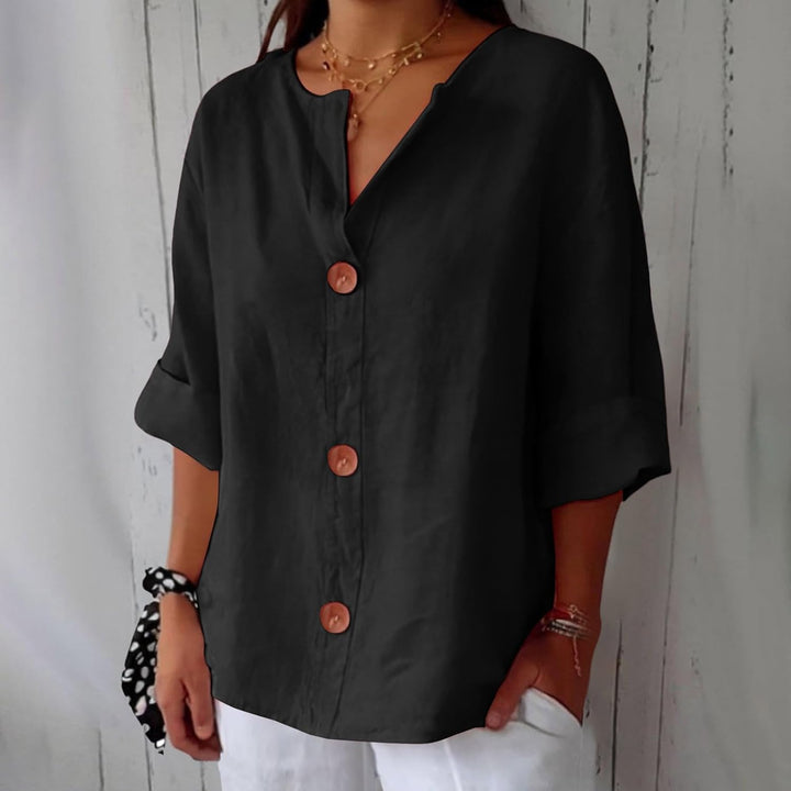 Lucia™ Linen Breeze Shirt - La femme Toronto