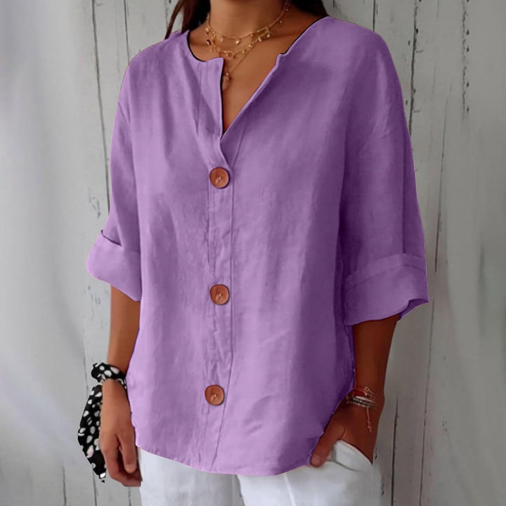 Lucia™ Linen Breeze Shirt - La femme Toronto