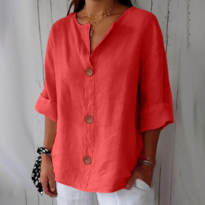 Lucia™ Linen Breeze Shirt - La femme Toronto