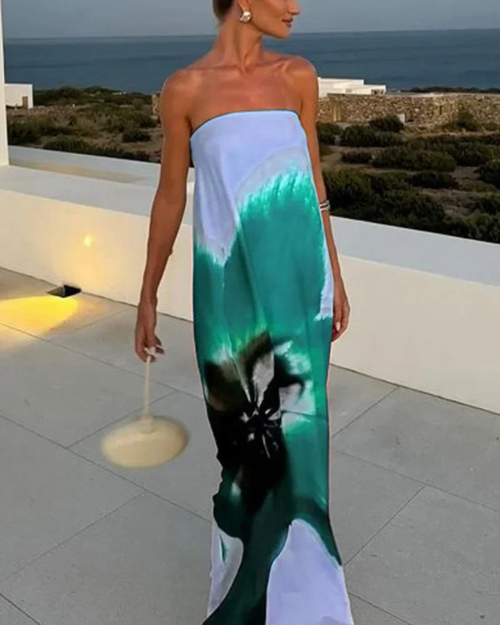 Nia™ | Duga haljina sa printom