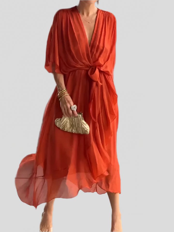 Adriana | Silk Dress - La femme Toronto