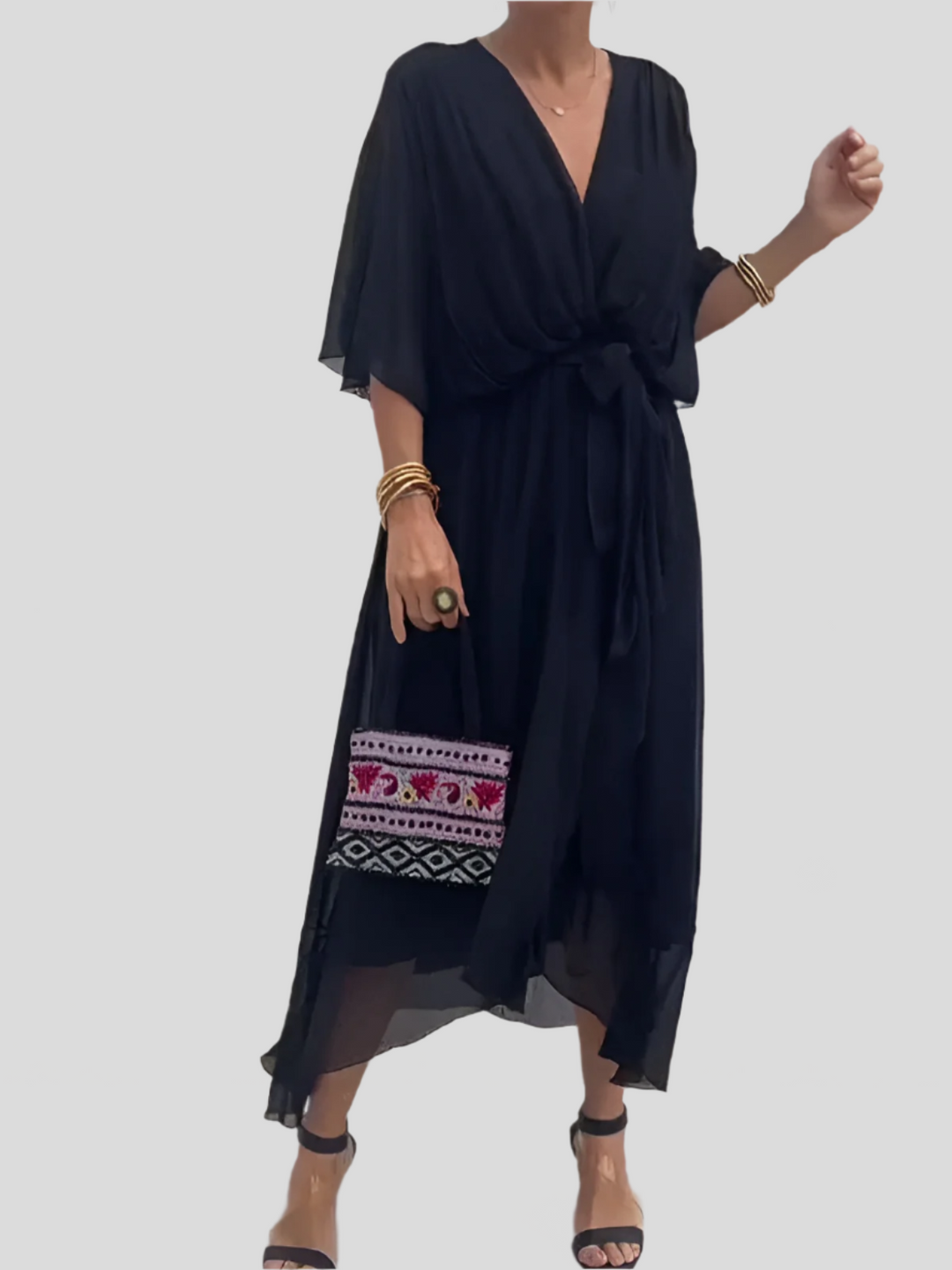 Adriana | Silk Dress - La femme Toronto