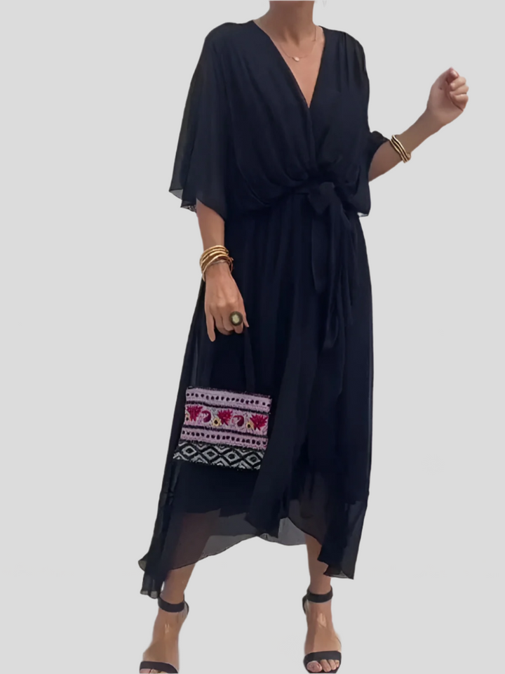 Adriana | Silk Dress - La femme Toronto