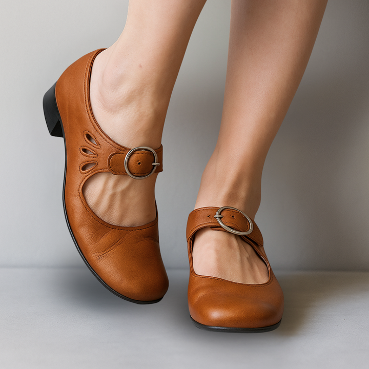 Mary | Orthopaedic Leather Flats