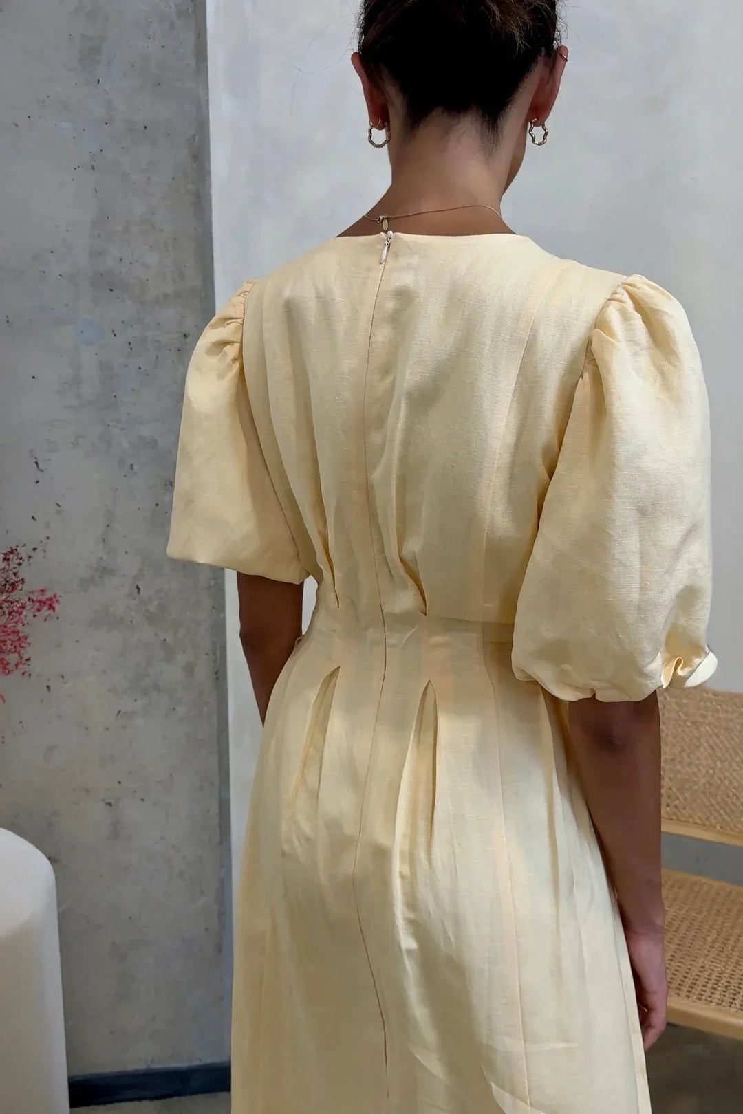 Butter Yellow Air Maxi Dress - La femme Toronto