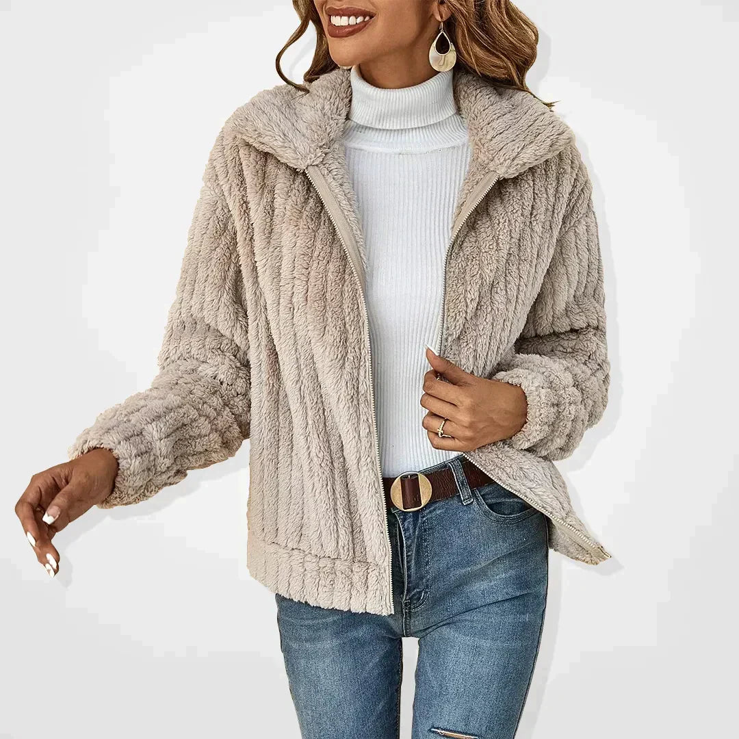 GENEVIEVE™ - Stylish Sherpa Jacket - La femme Toronto