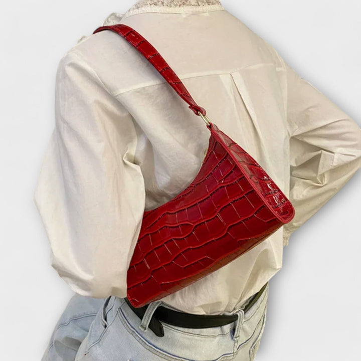 Olivia | Elegantna sjajna kožna torba