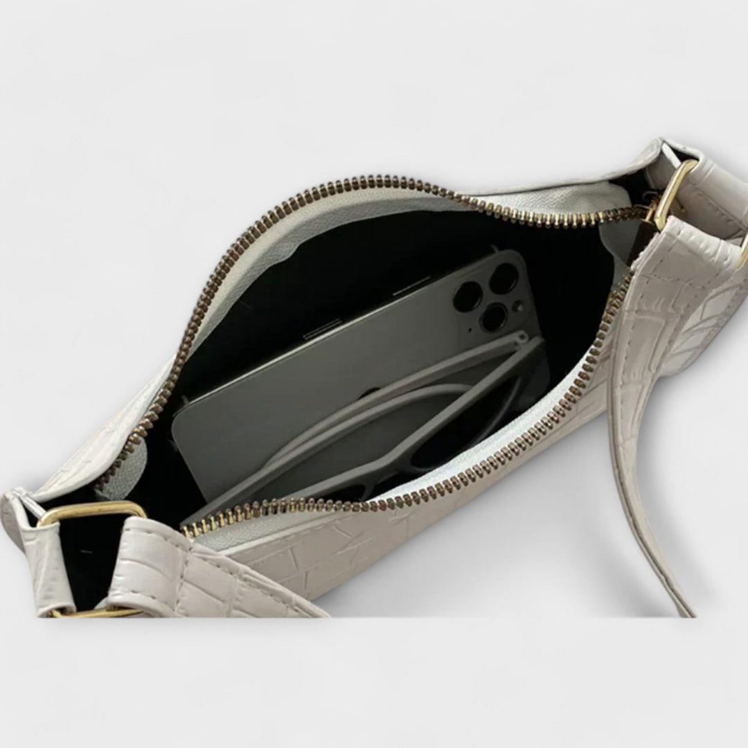 Olivia | Elegantna sjajna kožna torba