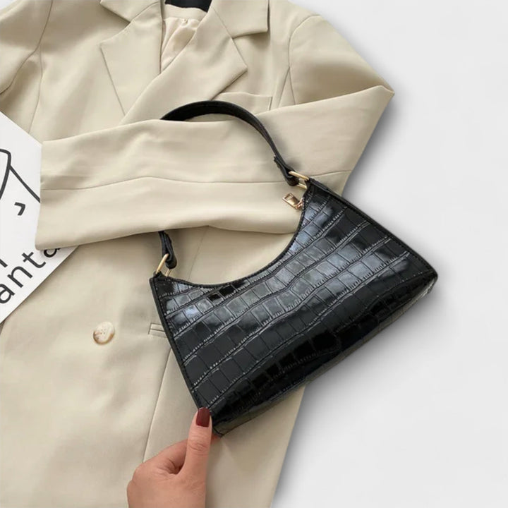 Olivia | Elegantna sjajna kožna torba