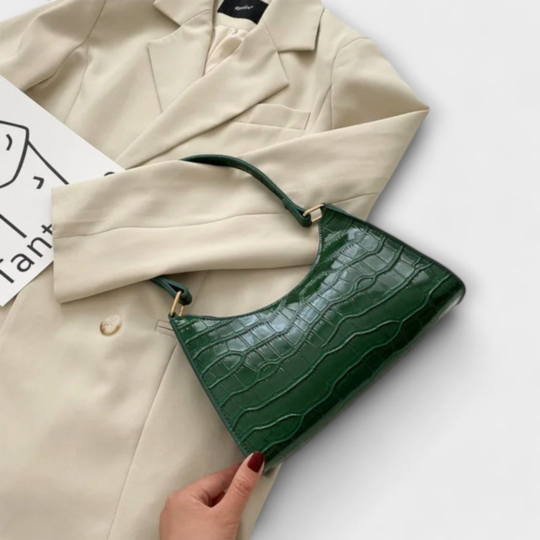 Olivia | Elegantna sjajna kožna torba