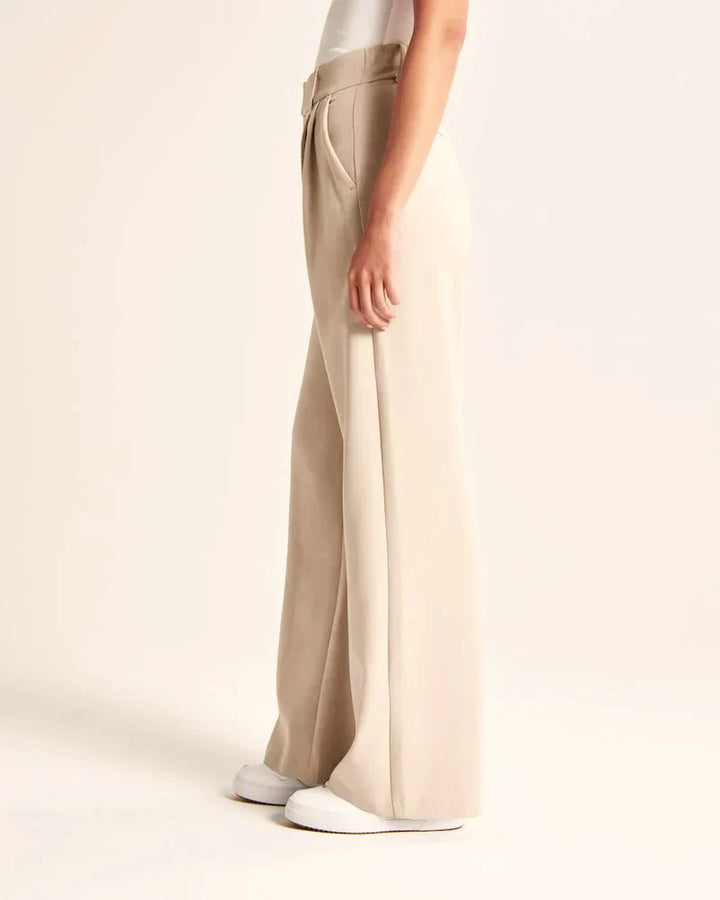 Tailored Wide-Leg Pants - La femme Toronto
